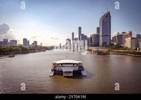 Brisbane, Queensland, Australie - croisière en bateau le long du fleuve Banque D'Images