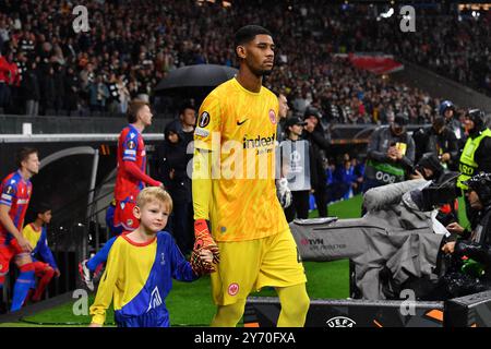 Francfort, Allemagne. 26 septembre 2024. Fussball UEFA Europa League 1. Spieltag Eintracht Frankfurt - Viktoria Pilsen AM 26.09.2024 im Deutsche Bank Park in Frankfurt Kaua Santos ( Francfort ) Foto : Revierfoto crédit : ddp Media GmbH/Alamy Live News Banque D'Images