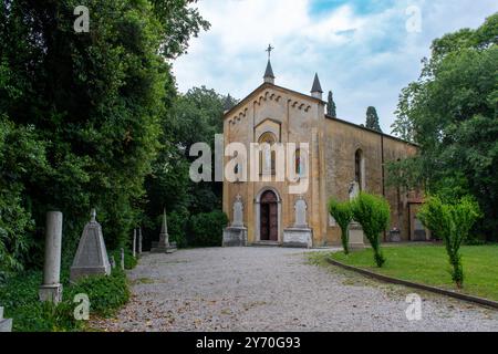 Église ossuaire à San Martino, Italie Banque D'Images