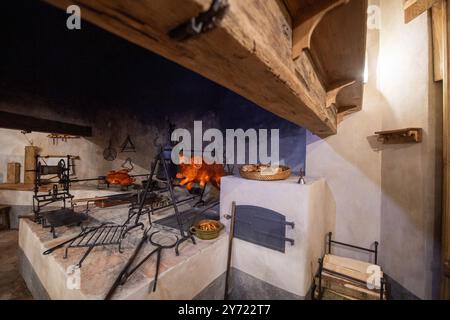 Cesky Krumlov, République tchèque. 27 septembre 2024. Cérémonie d'ouverture de la maison d'été Bellarie dans le jardin du château après plusieurs années de reconstruction, à Cesky Krumlov, République tchèque, le 27 septembre 2024. Crédit : Vaclav Pancer/CTK photo/Alamy Live News Banque D'Images