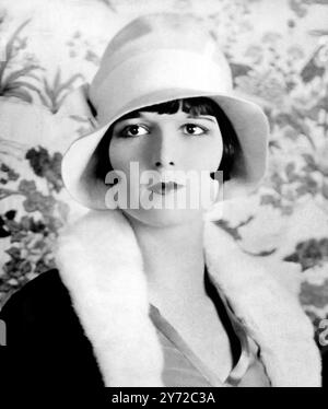 Louise Brooks. Portrait de l'actrice américaine Mary Louise Brooks (1906-1985) c. 1926 Banque D'Images