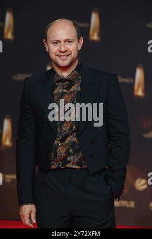 Schauspieler Moritz Führmann kommt zur Gala und Verleihung des Deutschen Fernsehpreis à Köln. *** L'acteur Moritz Führmann assiste au gala et à la cérémonie du Prix de la télévision allemande à Cologne Banque D'Images