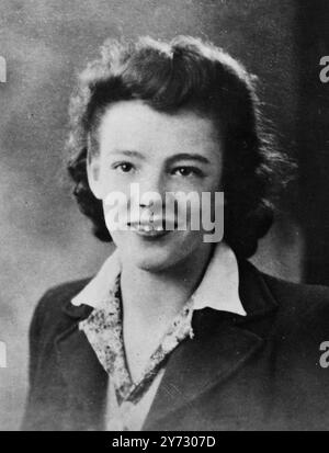 Mlle Daisy Josephine Amey, 19 ans femme de maison à l'hôpital de Blandford (Dorset), est portée disparue depuis plus de 3 semaines. Elle a quitté l'hôpital en disant qu'elle allait au Cinéma de Salisbury, sans son livret de rationnement et qu'elle n'avait qu'un peu d'argent. Tous ses vêtements laissés derrière elle et la possibilité d'un jeu grossier ne peuvent être exclus. La police du Dorset a lancé un appel de diffusion qui a été répondu par Richmond Surrey, Boatman qui a déclaré qu'il a vu une fille répondant à la description de Miss Amey sur le Riverside, mais la police de Richmond a jusqu'à présent échoué à suivre cet indice avec succès. L'image montre : un abic Banque D'Images