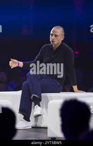 Turin, Italie. 26 septembre 2024. Christian Hecker PDG de Trade Republic est à Italian Tech week 2024 Banque D'Images