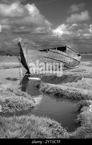 Les épaves du navire Fleetwood Marsh Banque D'Images