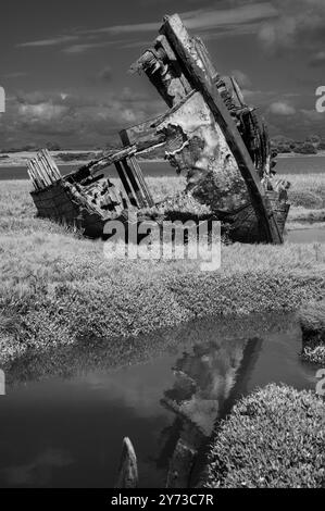 Les épaves du navire Fleetwood Marsh Banque D'Images