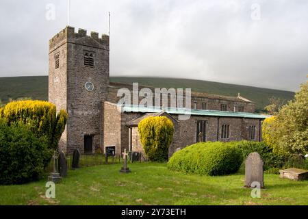 Église St Andrews, dent village, Sedbergh, Dentdale, Yorkshire Dales National Park, Cumbria, Angleterre Banque D'Images