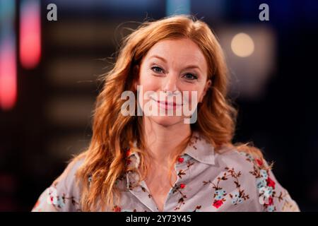 Cologne, Allemagne. 27 septembre 2024. Marleen Lohse, actrice, se tient dans les studios WDR dans le quartier de Bocklemünd après le talk-show 'Kölner Treff'. Crédit : Rolf Vennenbernd/dpa/Alamy Live News Banque D'Images