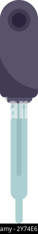 Ce compte-gouttes de pipette chimique est parfait pour les illustrations sur l'équipement de laboratoire, les expériences de chimie et la recherche scientifique Illustration de Vecteur