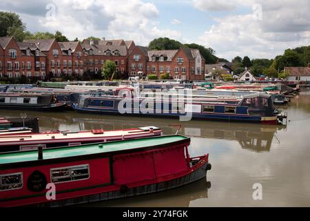 Marina de Braunston, Grand Union & Oxford canal, Northamptonshire, Angleterre Banque D'Images