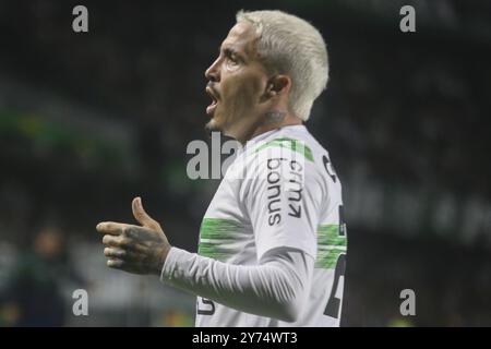 Curitiba, Brésil. 27 septembre 2024. PR - CURITIBA - 09/27/2024 - B BRÉSILIEN 2024, CORITIBA x GOIAS - Josue, joueur de Coritiba lors du match contre Goias au stade Couto Pereira pour le championnat brésilien B 2024. Photo : Gabriel Machado/AGIF crédit : AGIF/Alamy Live News Banque D'Images