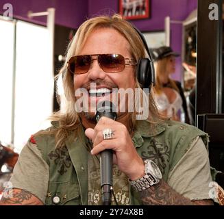Interview de Vince Neil photographiée lors de la fête du 20e anniversaire du casino O'Sheas à Las Vegas, Nevada, le 1er août 2009. Crédit : Erik Kabik Photography / MediaPunch***EXCLUSIVE*** Banque D'Images