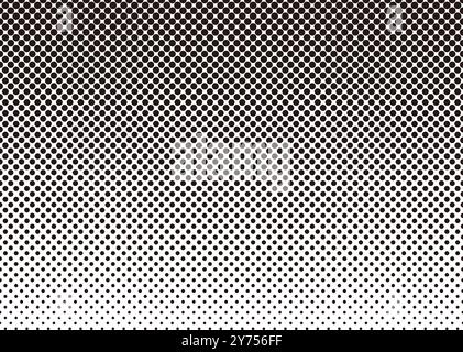 Vecteur Seamless monochrome texture demi-ton isolé sur Un fond blanc. Répétable horizontalement. Illustration de Vecteur