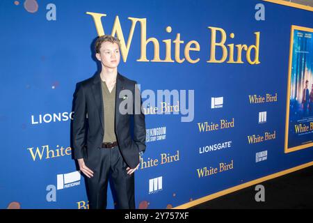 New York, États-Unis. 26 septembre 2024. Orlando Schwerdt assiste à la projection New-yorkaise de ''White Bird'' de Lionsgate au DGA Theater de New York, États-Unis, le 26 septembre 2024. (Photo de Thenews2/NurPhoto) crédit : NurPhoto SRL/Alamy Live News Banque D'Images