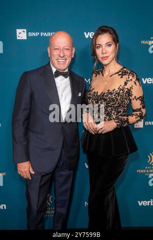 New York, États-Unis. 27 septembre 2024. Domenico Vacca et Eleonora Pieroni assistent au Gala faces of Hope 2024 au Gotham Hall à New York, New York, États-Unis, le 27 septembre 2024. (Photo de Thenews2/NurPhoto) crédit : NurPhoto SRL/Alamy Live News Banque D'Images