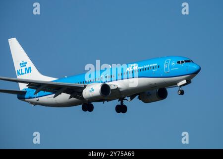 Avion KLM Royal Dutch Airlines Boeing 737 Banque D'Images