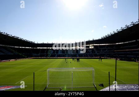 Une vue générale de l'intérieur du stade avant le match du Sky Bet Championship à Pride Park, Derby. Date de la photo : samedi 28 septembre 2024. Banque D'Images