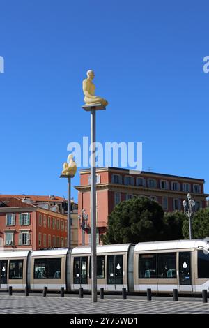 Kunst place Massena Nizza Nice Frankreich France 1 Banque D'Images