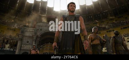 PAUL MESCAL dans GLADIATOR II (2024), réalisé par RIDLEY SCOTT. Crédit : PARAMOUNT PICTURES / album Banque D'Images