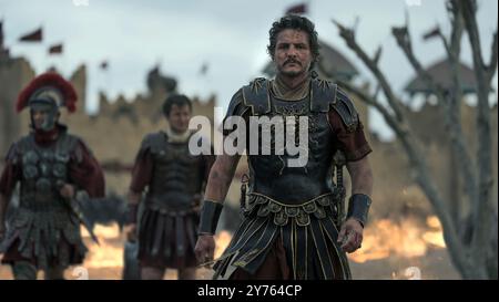 PEDRO PASCAL dans GLADIATOR II (2024), réalisé par RIDLEY SCOTT. Crédit : PARAMOUNT PICTURES / album Banque D'Images