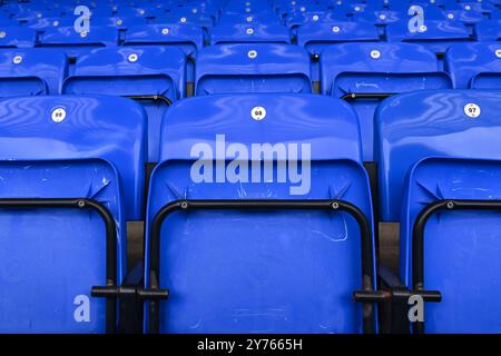 Liverpool, Royaume-Uni. 28 septembre 2024. Vue générale de Goodison Park avant le match de premier League Everton vs Crystal Palace au Goodison Park, Liverpool, Royaume-Uni, 28 septembre 2024 (photo de Cody Froggatt/News images) à Liverpool, Royaume-Uni, le 28/09/2024. (Photo de Cody Froggatt/News images/Sipa USA) crédit : Sipa USA/Alamy Live News Banque D'Images