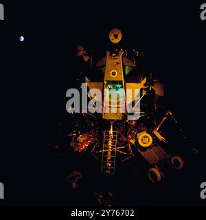 Die Apollo 16 Fähre 'Orion' im Kennedy Space Center Visitor Complex in Cape Canaveral, Florida, USA UM 1987. Banque D'Images