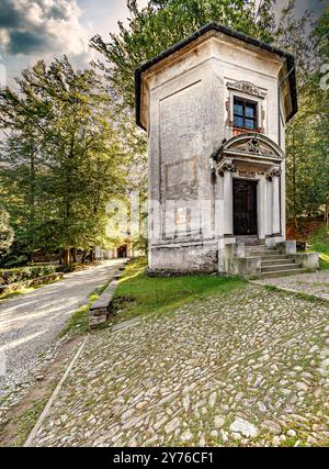 Italie Piémont Orta Mont sacré d'Orta - chapelle X. Banque D'Images