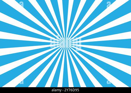 Fond bleu de motif Sunburst, illustration vectorielle Illustration de Vecteur