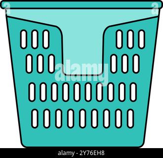 icône de contour de panier à linge rempli. illustration de conception vectorielle Illustration de Vecteur