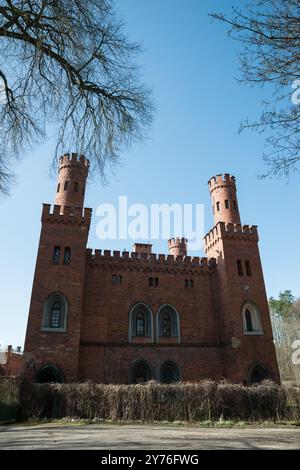 Palais à Sorkwity, dans le comté de Mrągowo, dans la voïvodie Warmian-Masurian, dans le nord de la Pologne Banque D'Images