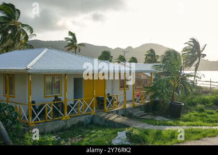 Après-midi venteux sur l'île de Providencia, Colombie Banque D'Images