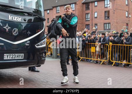 Wolverhampton, Royaume-Uni. 28 septembre 2024. Luke Cundle de Wolverhampton Wanderers arrive lors du match de premier League Wolverhampton Wanderers vs Liverpool à Molineux, Wolverhampton, Royaume-Uni, le 28 septembre 2024 (photo par Alfie Cosgrove/News images) à Wolverhampton, Royaume-Uni le 28/09/2024. (Photo par Alfie Cosgrove/News images/SIPA USA) crédit : SIPA USA/Alamy Live News Banque D'Images