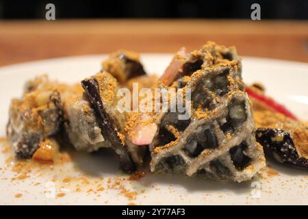 Cuisine italienne : Trippa Siciliana (tripes siciliennes) Banque D'Images