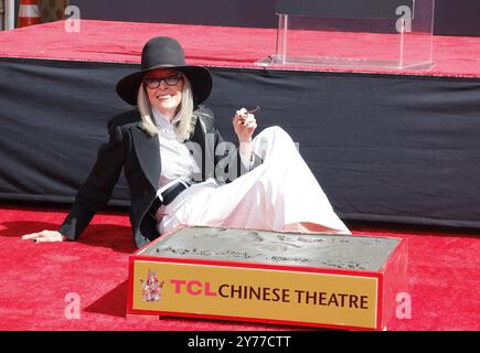 Diane Keaton à Diane Keaton cérémonie de remise des mains et de l'empreinte qui a eu lieu au TCL Chinese Theatre à Hollywood, aux États-Unis, sur 11 août 2022. Banque D'Images