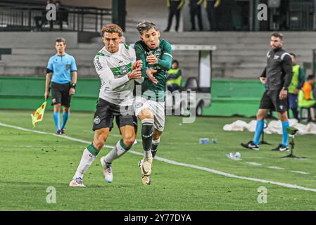 Curitiba, Brésil. 27 septembre 2024. Coritiba X Goiás pour la 29e manche du Championnat brésilien série B crédit : Marcos Araújo/FotoArena/Alamy Live News Banque D'Images