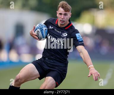 StoneX Stadium, Londres, Royaume-Uni. 28 septembre 2024. Gallagher Premiership Rugby, Saracens versus Sale Sharks ; Tobias Elliot of Saracens Credit : action plus Sports/Alamy Live News Banque D'Images