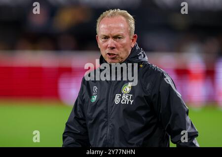 Rotterdam, pays-Bas. 28 septembre 2024. ROTTERDAM, PAYS-BAS - SEPTEMBRE 28 : entraîneur assistant Wil Boessen de Fortuna Sittard lors du match néerlandais Eredivisie entre le Sparta Rotterdam et le Fortuna Sittard au Sparta-stadion Het Kasteel le 28 septembre 2024 à Rotterdam, pays-Bas. (Photo de Hans van der Valk/Orange Pictures) crédit : Orange pics BV/Alamy Live News Banque D'Images