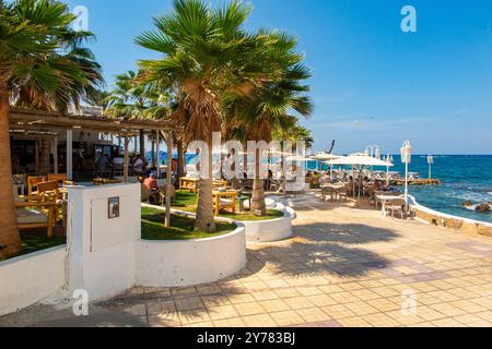 Restaurant Thalassa à Malia, Crète, Grèce Banque D'Images