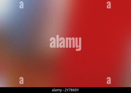 Arrière-plan dégradé lisse passant du rouge au gris avec une texture granuleuse et vive Banque D'Images