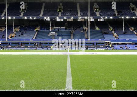 Liverpool, Royaume-Uni. 28 septembre 2024. Goodison Park, Liverpool, Angleterre, 27 septembre 2024 : Goodison Park avant le match de premier League entre Everton et Crystal Palace au Goodison Park à Liverpool, Angleterre. (Sean Chandler/SPP) crédit : photo de presse sportive SPP. /Alamy Live News Banque D'Images