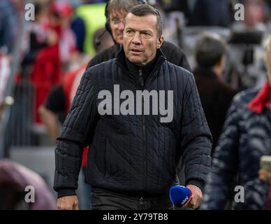 Muenchen, Allemagne. 28 septembre 2024. Lothar Matthaeus (TV - Experte, Sky). GER, FC Bayern Muenchen gegen Bayer 04 Leverkusen, Fussball, Bundesliga, 5. Spieltag, Spielzeit 2024/2025, 28.09.2024. (LA RÉGLEMENTATION DFB DU DFL INTERDIT TOUTE UTILISATION DE PHOTOGRAPHIES COMME SÉQUENCES D'IMAGES ET/OU QUASI-VIDÉO). Foto : Eibner-Pressefoto/Heike Feiner crédit : dpa/Alamy Live News Banque D'Images