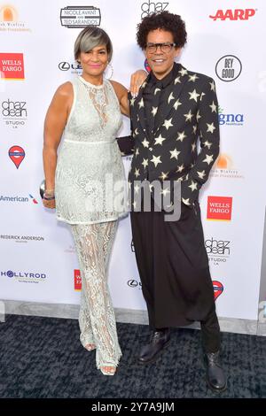 Ayiko Broyard und Aaron Walton BEI der HollyRod Foundation DesignCares Gala im Rolling Greens DTLA. Los Angeles, 28.09.2024 *** Ayiko Broyard et Aaron Walton au HollyRod Foundation DesignCares Gala au Rolling Greens DTLA Los Angeles, 28 09 2024 Foto:xD.xStarbuckx/xFuturexImagex hollyrod 4929 Banque D'Images