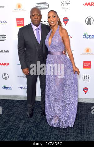 Rodney Peete mit Ehefrau Holly Robinson Peete BEI der HollyRod Foundation DesignCares Gala im Rolling Greens DTLA. Los Angeles, 28.09.2024 Banque D'Images