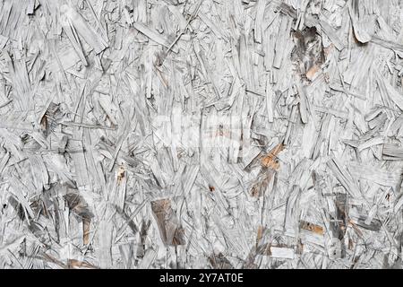 Panneau à brins orientés OSB blanc gros plan pour les textures et les motifs Banque D'Images