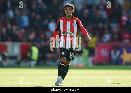 Londres, Royaume-Uni. 28 septembre 2024. Fabio Carvalho de Brentford lors du Brentford FC contre West Ham United FC au Gtech Community Stadium, Londres, Angleterre, Royaume-Uni le 28 septembre 2024 crédit : Every second Media/Alamy Live News Banque D'Images