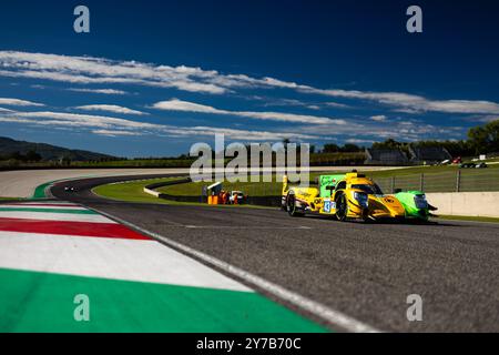 43 ALVAREZ Sebastian (mex), LOMKO Vladislav (fra), DILLMANN Tom (fra), Inter Europol Competition, ORECA 07 - Gibson, action pendant les 4 heures de Mugello 2024, 5ème manche de la série européenne le Mans 2024 sur le circuit Mugello du 26 au 29 septembre 2024 à Scarperia e San Piero, Italie Banque D'Images