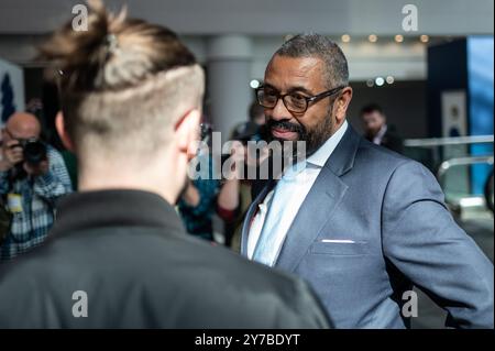 Birmingham, Royaume-Uni. 29 septembre 2024. James intelligemment député vu à la conférence. Le Parti conservateur est le deuxième plus grand parti politique du Royaume-Uni et se réunit à Birmingham pour sa conférence d'automne. (Photo de David Tramontan/SOPA images/SIPA USA) crédit : SIPA USA/Alamy Live News Banque D'Images