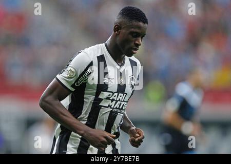 Brasilia, Brésil. 28 septembre 2024. Luiz Henrique de Botafogo regarde pendant le match entre Botafogo et Gremio, pour la Serie A 2024 brésilienne, au stade Mane Garrincha, à Brasilia le 28 septembre 2024. Photo : Adalberto marques/DiaEsportivo/Alamy Live News crédit : DiaEsportivo/Alamy Live News Banque D'Images