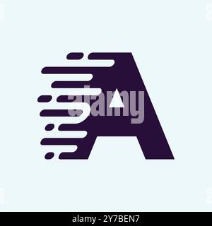 Lettre une conception de logo Illustration de Vecteur