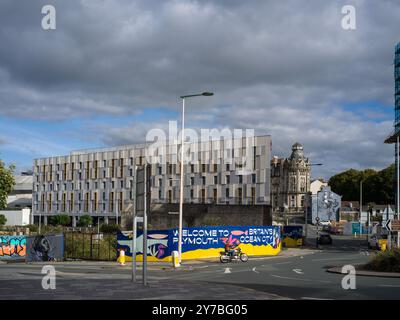 Plymouth architecture brutaliste brutalisme Banque D'Images